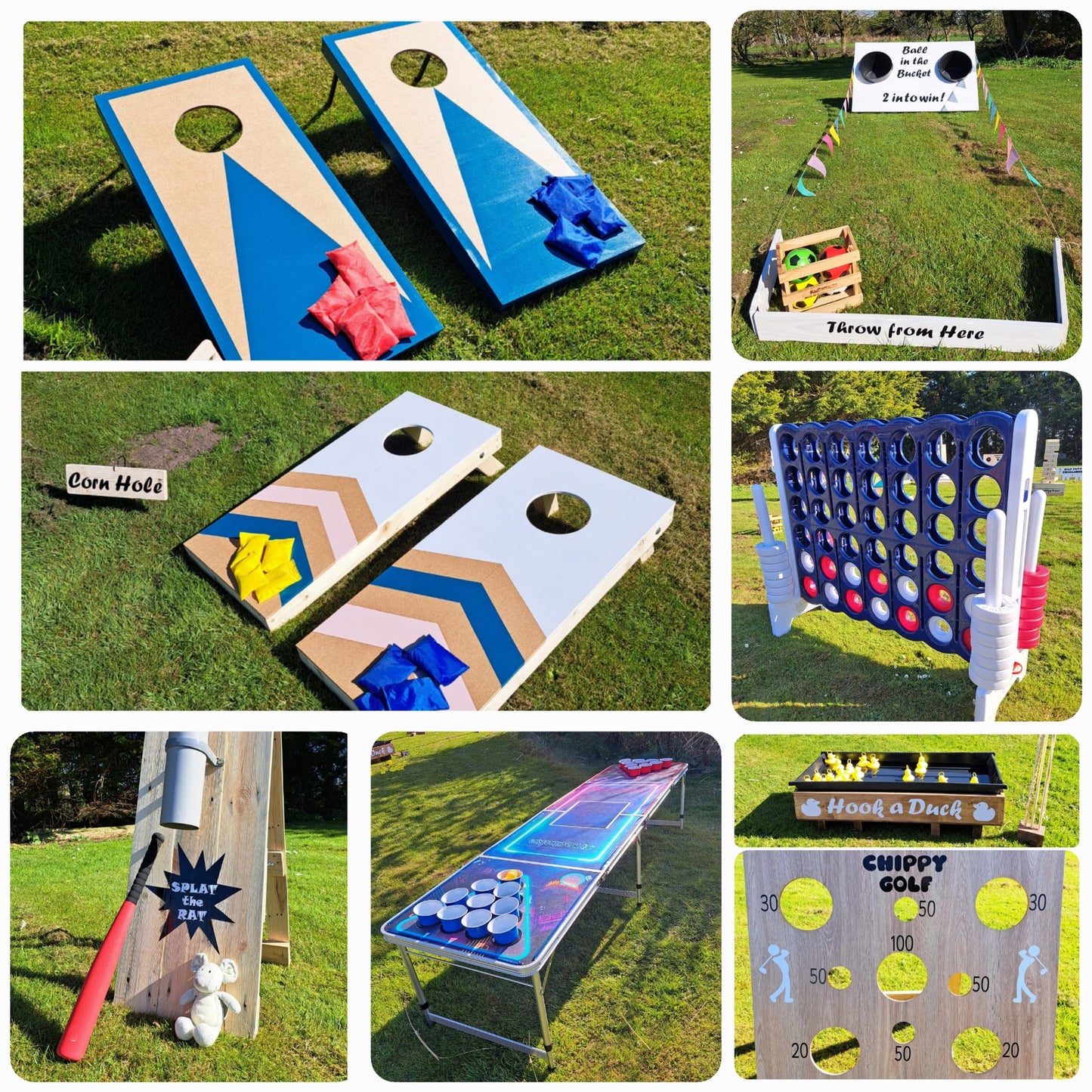 8 Item Giant Garden Game Bundle - £385 daily hire (£50 deposit)