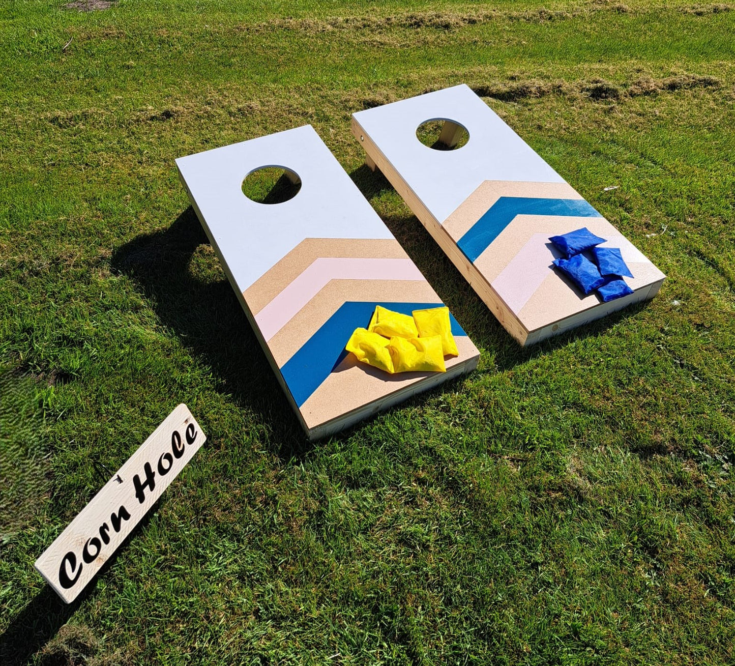 For Hire - Corn Hole Boards Chevron Design
