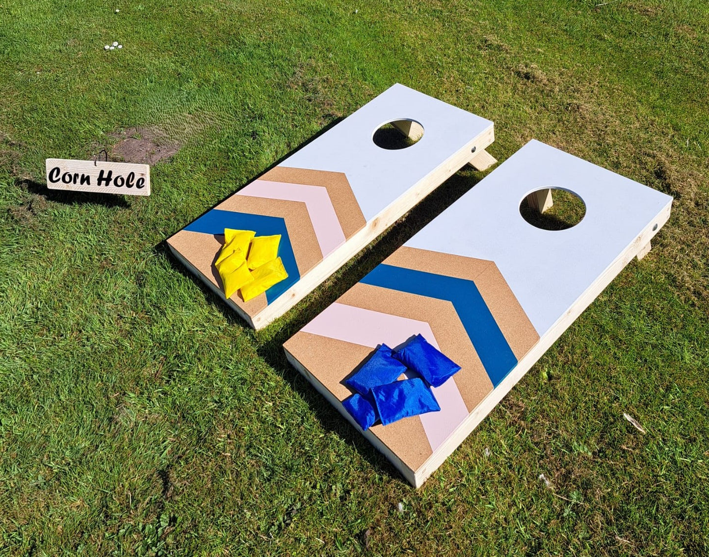 For Hire - Corn Hole Boards Chevron Design