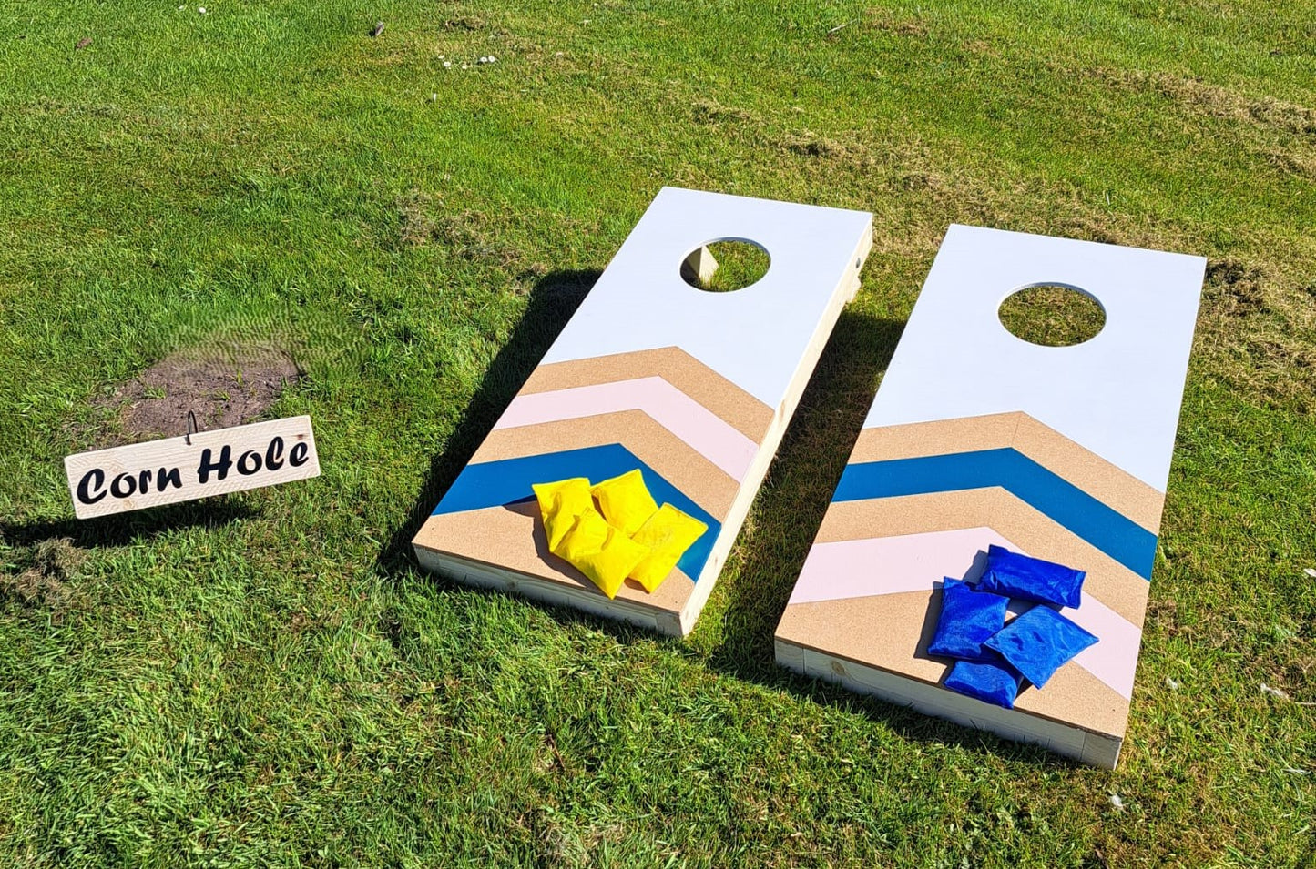 For Hire - Corn Hole Boards Chevron Design