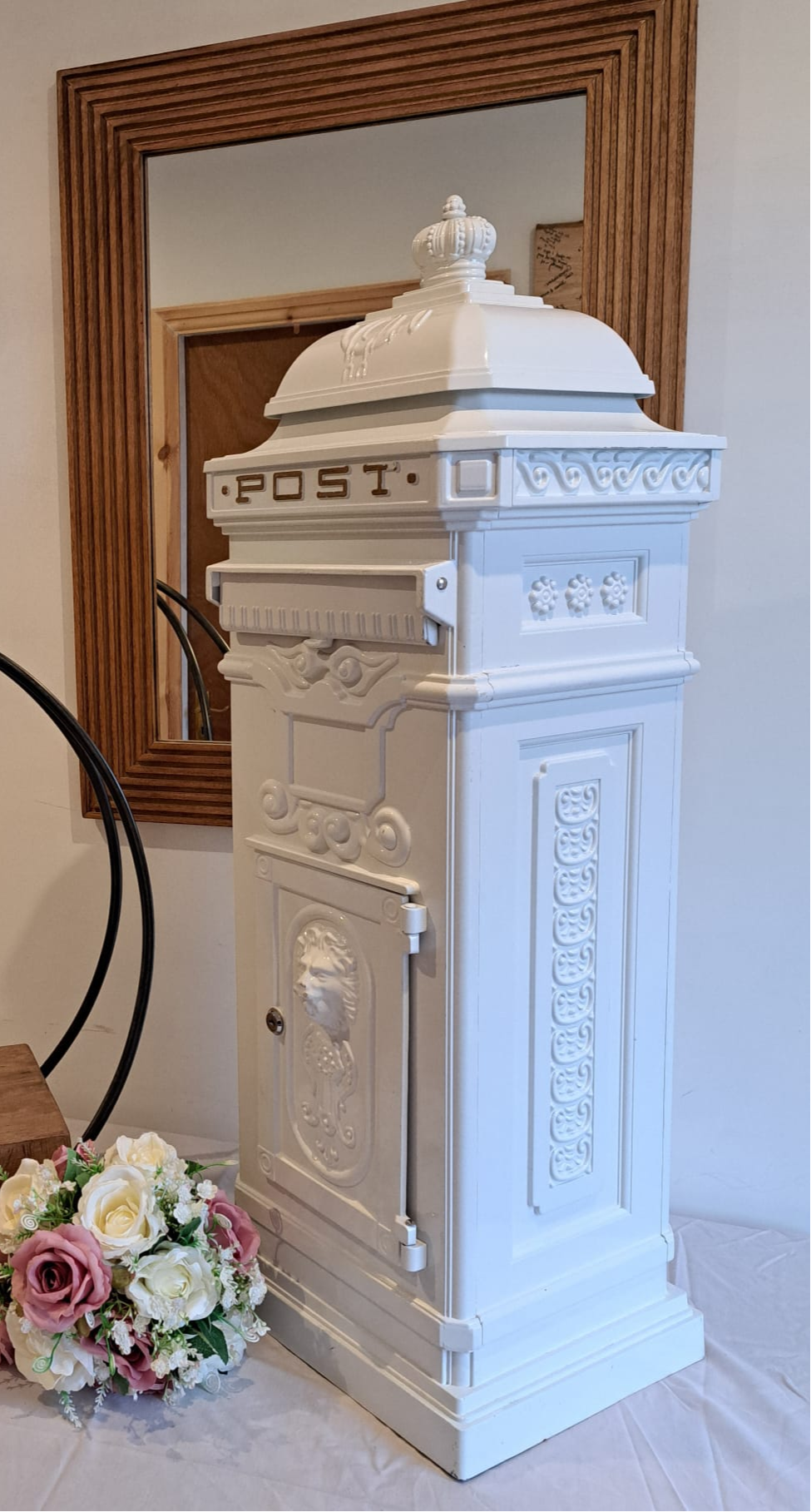 For hire - White Wedding Post Box
