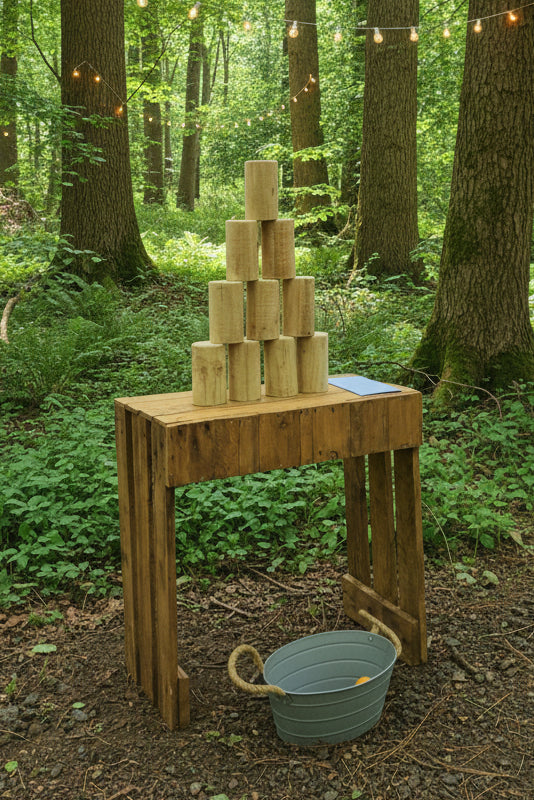Wooden Can Alley Hire