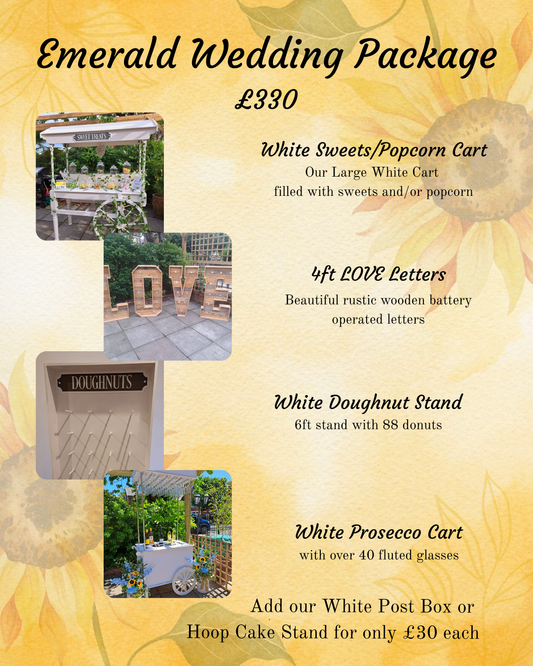 Emerald Wedding Package £330 (£50 deposit)