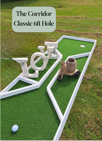 6 Hole Mini Golf Course - Wedding Theme