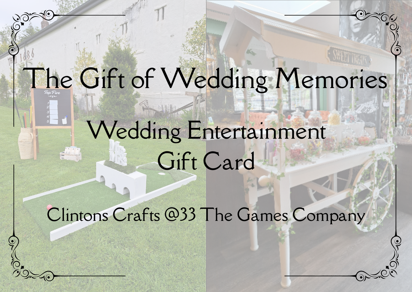 Wedding Entertainment Gift Card