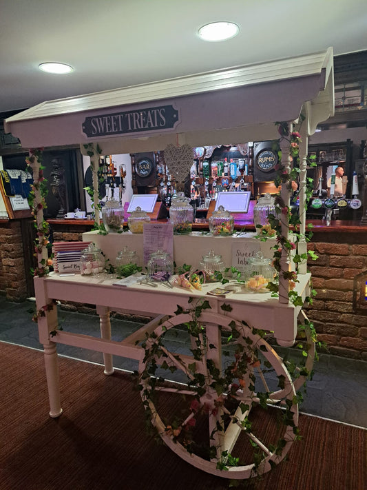 White Sweet/Popcorn Cart